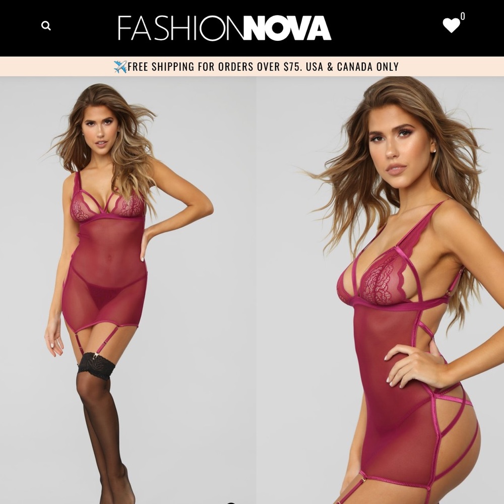 FashionNova “Yours Till Midnight” 2 Pc. set, NWT